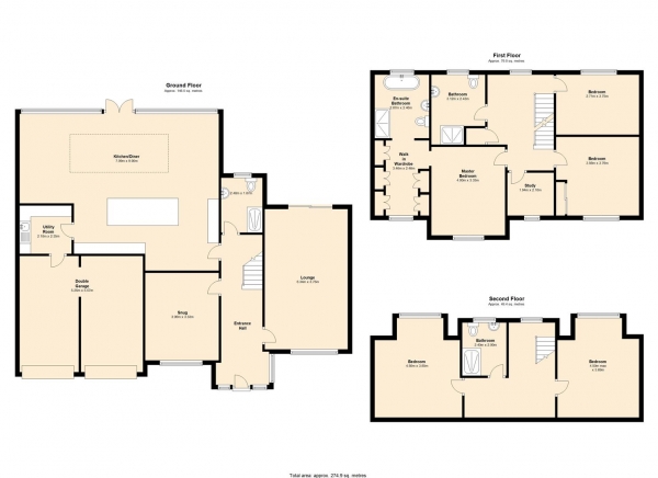 Floor Plan Image for 6 Bedroom Detached House for Sale in Park Road, Leamington Spa