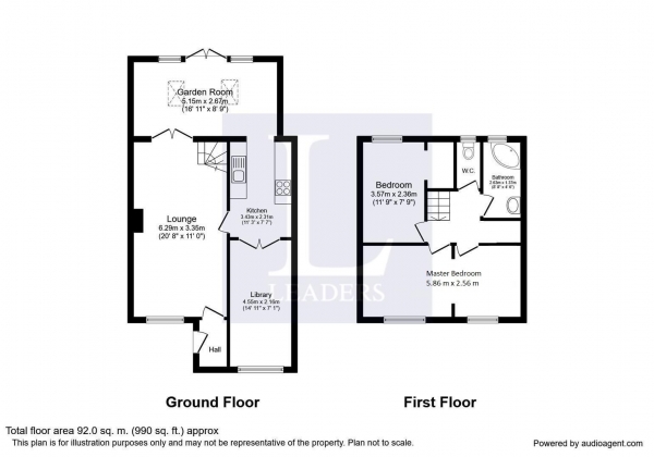 Floor Plan Image for 2 Bedroom Semi-Detached House for Sale in Villiers Street, Leamington Spa