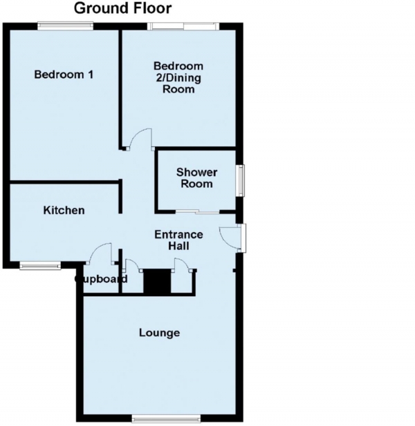 Floor Plan Image for 2 Bedroom Semi-Detached Bungalow for Sale in Longfield Avenue, Golcar, Huddersfield