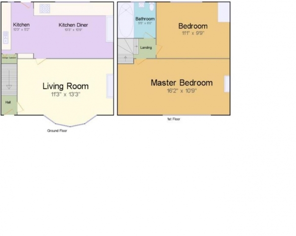 Floor Plan Image for 2 Bedroom Terraced House for Sale in Luton Street, Cowlersley, Huddersfield