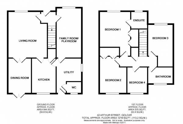 Floor Plan Image for 5 Bedroom Detached House for Sale in Arthur Street, Golcar, Golcar, Huddersfield