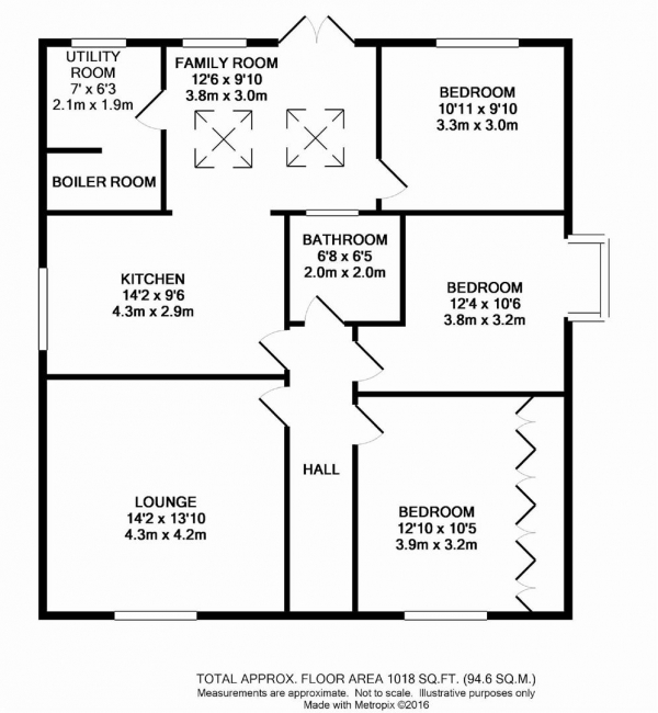 Floor Plan Image for 3 Bedroom Detached House for Sale in Hazel Grove, Linthwaite, Huddersfield