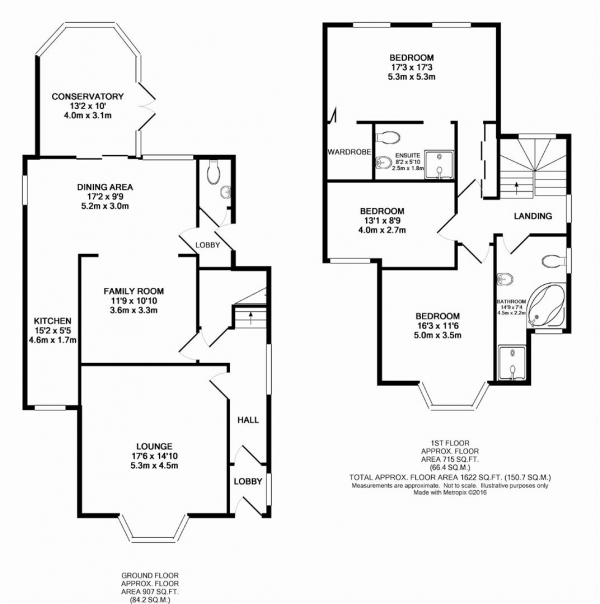 Floor Plan for 3 Bedroom Detached House for Sale in Oakes Road South, Oakes, Huddersfield, HD3, 4XT - OIRO &pound295,000