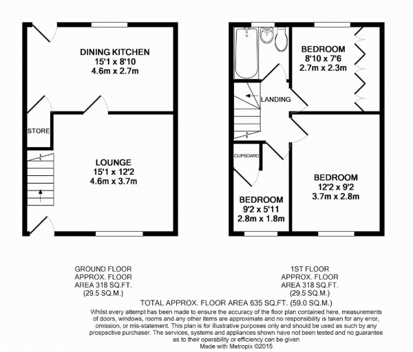 Floor Plan Image for 3 Bedroom Terraced House for Sale in Park Wood Road, Golcar, Huddersfield