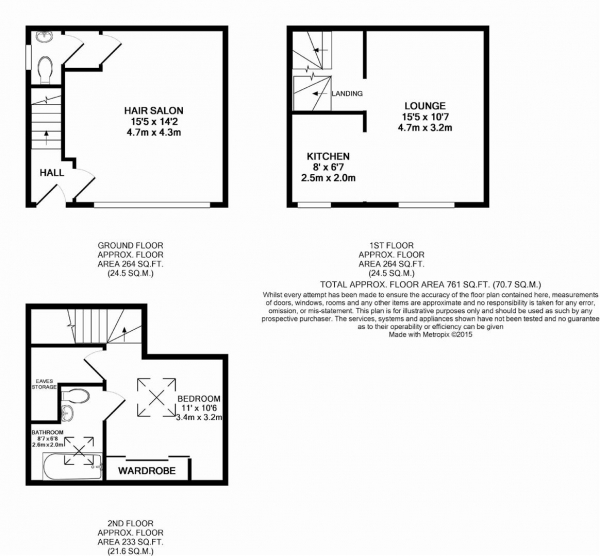 Floor Plan Image for 1 Bedroom End of Terrace House for Sale in Blackmoorfoot Road, Crosland Moor, Huddersfield