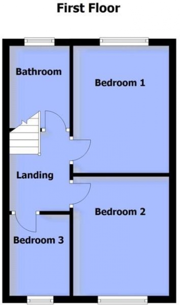 Floor Plan for 3 Bedroom Property for Sale in St James Road, Marsh, Huddersfield, HD1, 4QA - OIRO &pound133,950