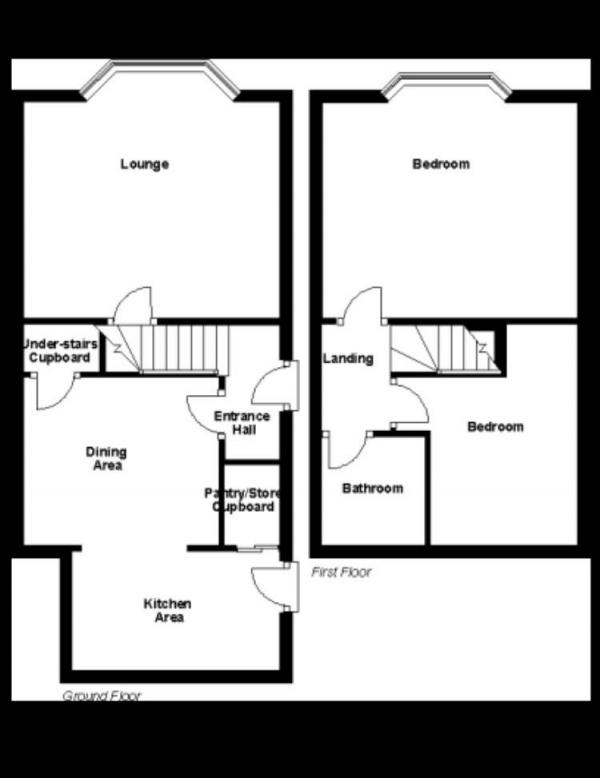 Floor Plan Image for 2 Bedroom Semi-Detached House for Sale in Botham Hall Road, Huddersfield