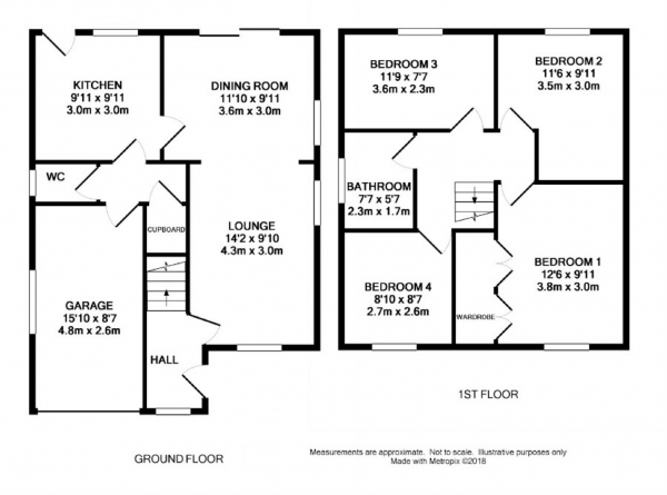 Floor Plan Image for 4 Bedroom Detached House for Sale in Birks Road, Longwood, Huddersfield