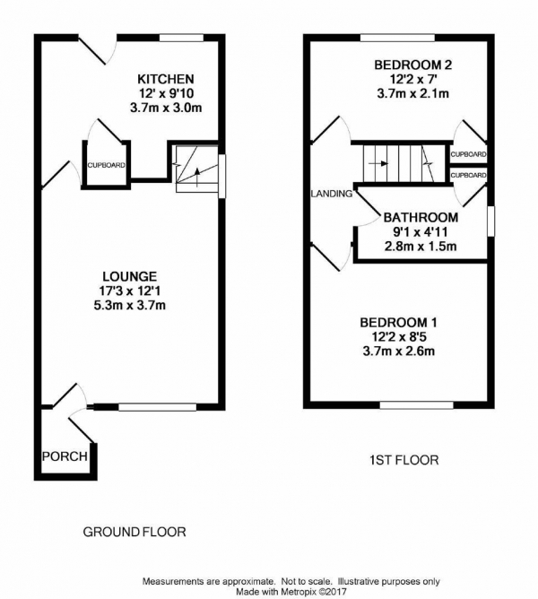 Floor Plan Image for 2 Bedroom Semi-Detached House for Sale in Mulberry Court, Golcar, Huddersfield