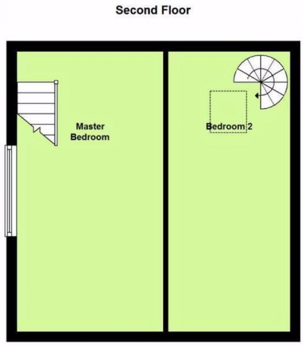 Floor Plan Image for 2 Bedroom End of Terrace House for Sale in Crescent Road, Birkby, Huddersfield