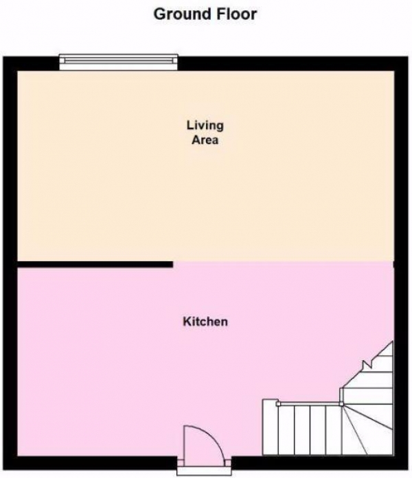 Floor Plan Image for 2 Bedroom End of Terrace House for Sale in Crescent Road, Birkby, Huddersfield