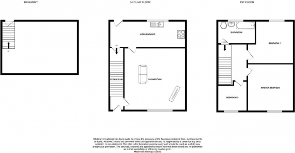 Floor Plan Image for 3 Bedroom Terraced House for Sale in Manchester Road, Huddersfield