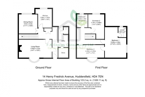 Floor Plan Image for 3 Bedroom Semi-Detached House for Sale in Henry Frederick Avenue, Huddersfield