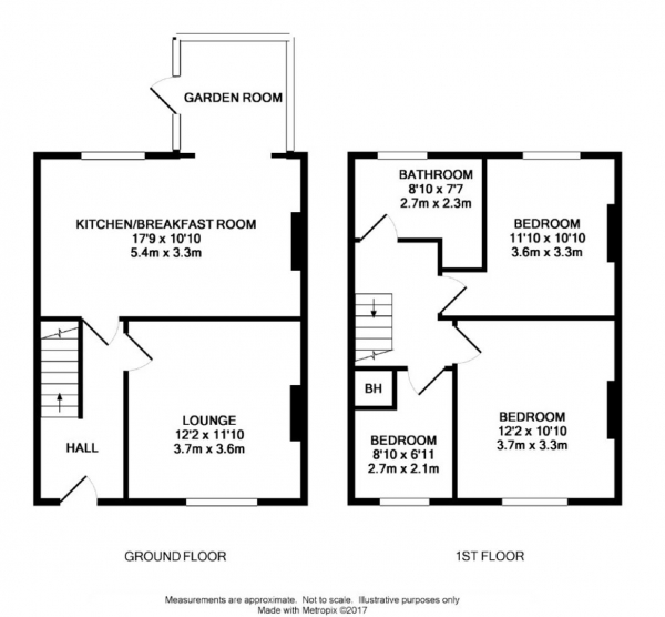 Floor Plan Image for 3 Bedroom Terraced House for Sale in Swallow Lane, Golcar Huddersfield