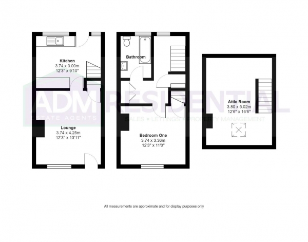 Floor Plan Image for 2 Bedroom Terraced House for Sale in Turnpike Street, Elland