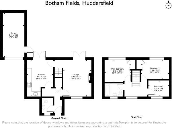 Floor Plan Image for 3 Bedroom Detached House for Sale in Botham Fields, Huddersfield