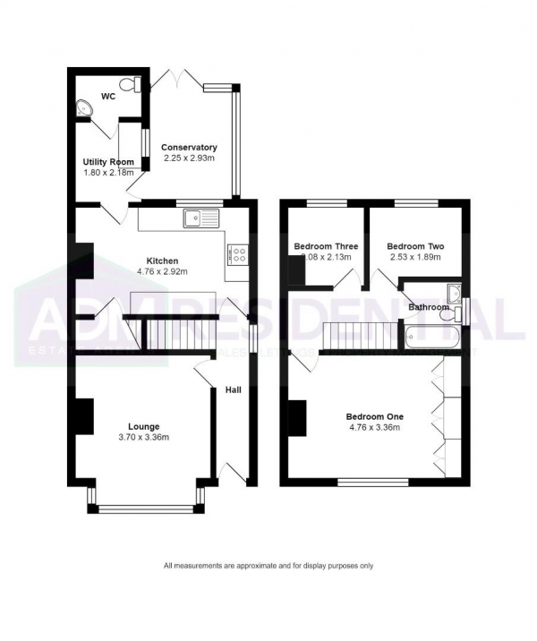 Floor Plan Image for 3 Bedroom Semi-Detached House for Sale in Heatherfield Crescent, Huddersfield