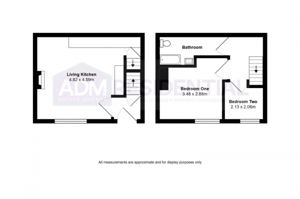 Floor Plan Image for 2 Bedroom Terraced House for Sale in Whiteley Street, Huddersfield