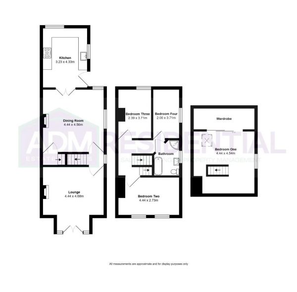 Floor Plan for 4 Bedroom Semi-Detached House for Sale in Penistone Road, Fenay Bridge, Huddersfield, HD8, 0AP - OIRO &pound349,995