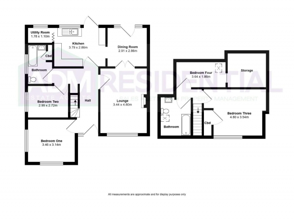 Floor Plan Image for 4 Bedroom Semi-Detached Bungalow for Sale in Stonefield Road, Huddersfield