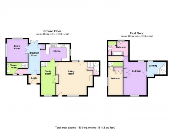 Floor Plan for 2 Bedroom Semi-Detached House for Sale in Letty Green, Hertford, SG14, 2NZ - Guide Price &pound750,000