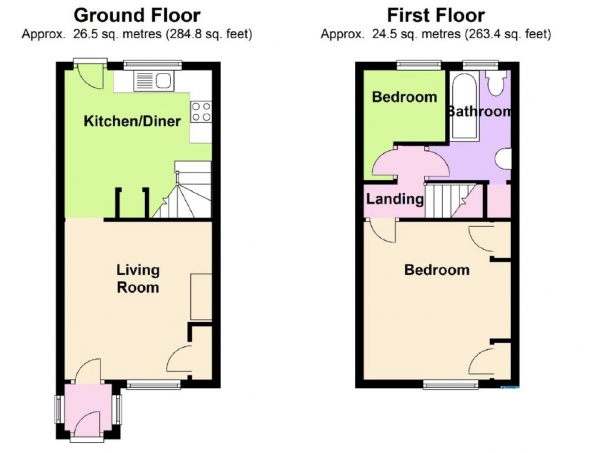 Floor Plan Image for 2 Bedroom Terraced House for Sale in Byde Street, Hertford