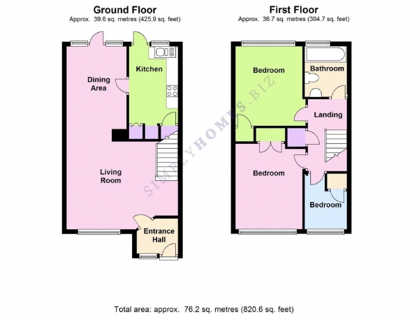 Floor Plan Image for 3 Bedroom Terraced House for Sale in Ware Road, Hertford