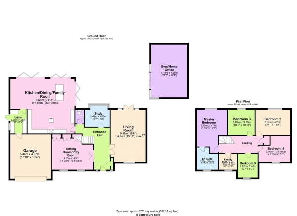 Floor Plan Image for 5 Bedroom Detached House for Sale in Danesbury Park, Hertford