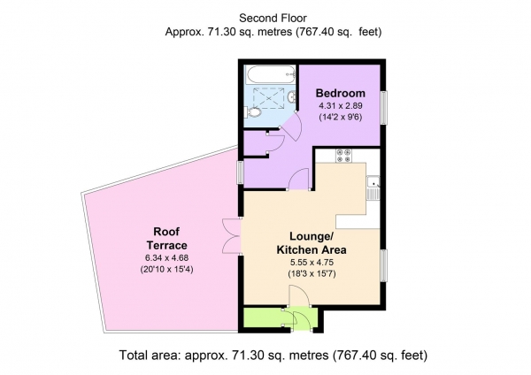 Floor Plan Image for 1 Bedroom Flat for Sale in Fore Street, Hertford