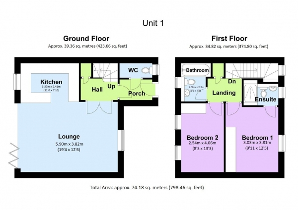 Floor Plan Image for 2 Bedroom Semi-Detached House for Sale in Francis Road, Ware