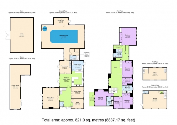 Floor Plan Image for 6 Bedroom Detached House for Sale in Friars, Braughing