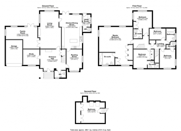 Floor Plan Image for 6 Bedroom Detached House for Sale in Bayford Green, Bayford, Hertford