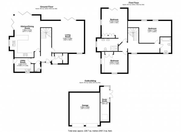 Floor Plan Image for 4 Bedroom Detached House for Sale in Sandon, Buntingford