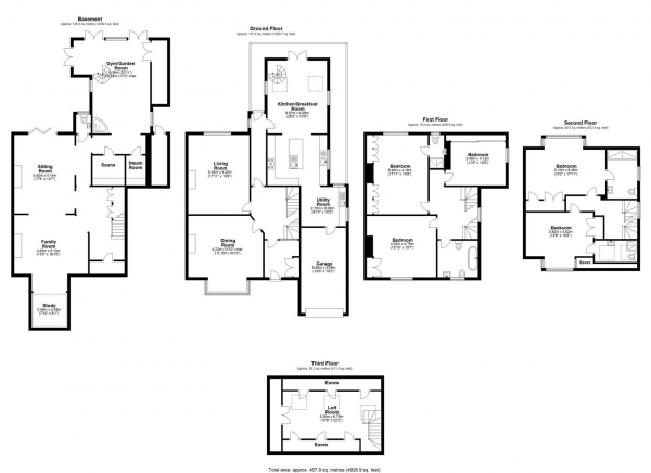 Floor Plan Image for 5 Bedroom Semi-Detached House for Sale in St. Catherines Road, Broxbourne