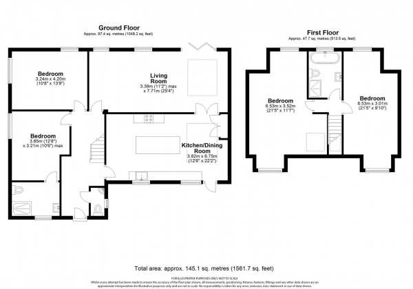 Floor Plan Image for 4 Bedroom Detached House for Sale in Warren Way, Welwyn