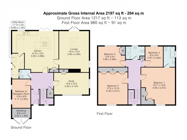 Floor Plan Image for 4 Bedroom Detached House for Sale in Mandeville Road, Hertford