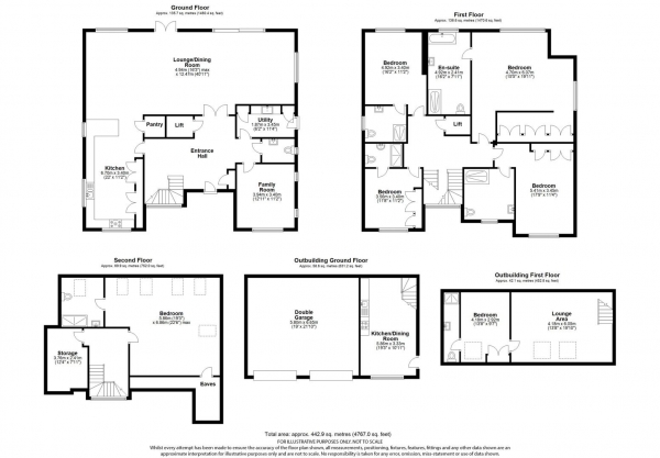 Floor Plan Image for 5 Bedroom Detached House for Sale in Hammondstreet Road, West Cheshunt