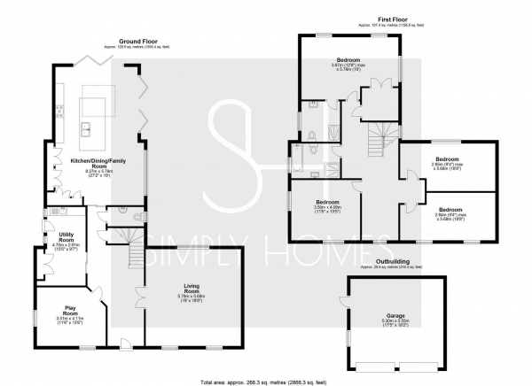 Floor Plan Image for 4 Bedroom Detached House for Sale in High Street, Walkern