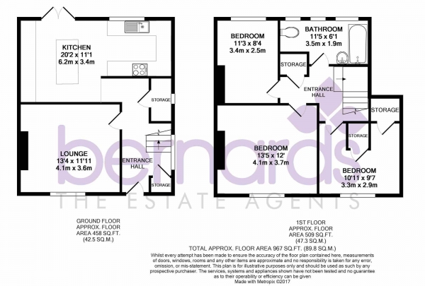 Floor Plan Image for 3 Bedroom Terraced House for Sale in Crofton Road, Milton, Portsmouth