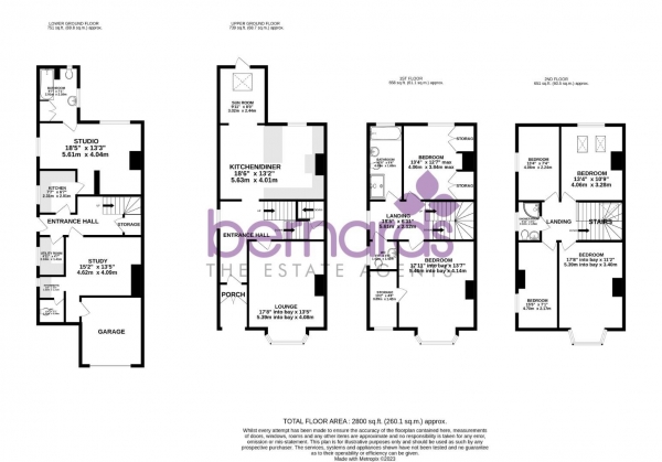 Floor Plan Image for 6 Bedroom Semi-Detached House for Sale in Elphinstone Road, Southsea