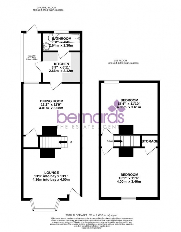 Floor Plan Image for 2 Bedroom Terraced House for Sale in Reginald Road, Southsea