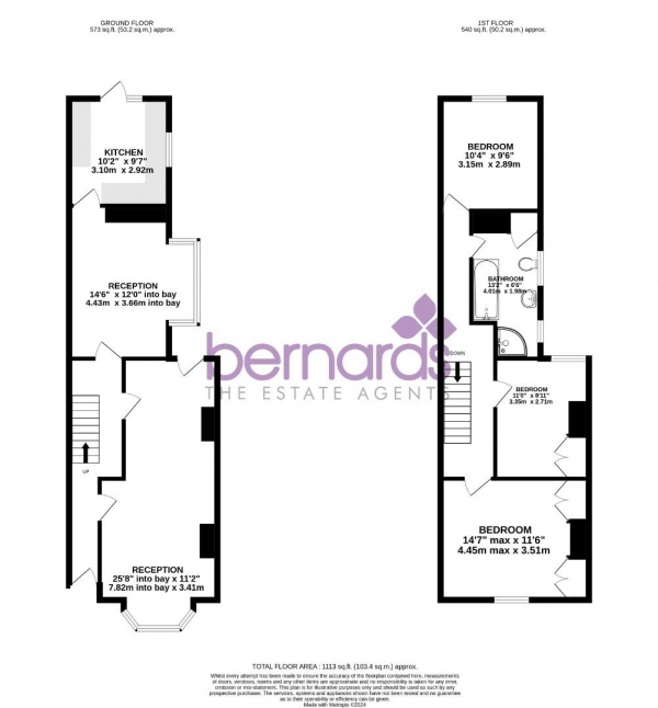 Floor Plan Image for 3 Bedroom Terraced House for Sale in Francis Avenue, Southsea