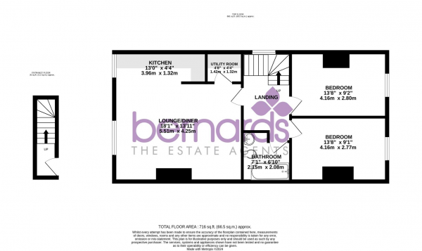 Floor Plan Image for 2 Bedroom Flat for Sale in Elphinstone Road, Southsea