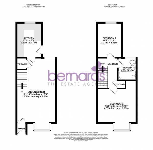 Floor Plan Image for 2 Bedroom End of Terrace House for Sale in Somers Road, Southsea