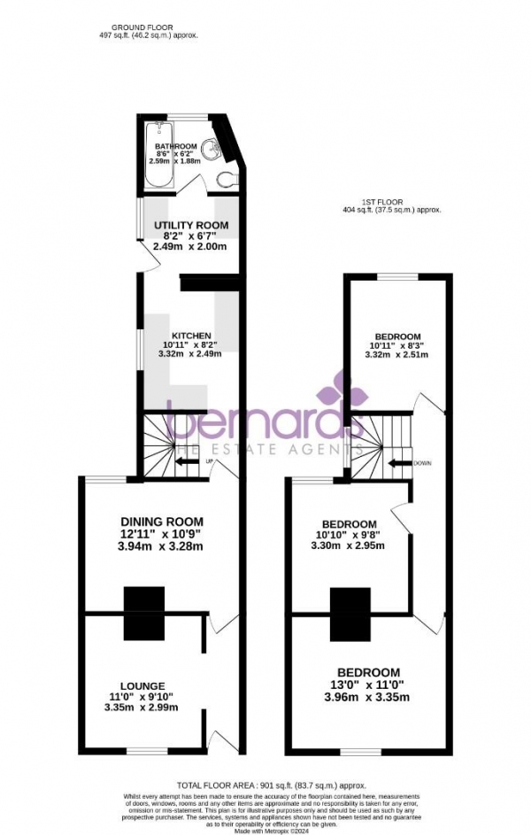 Floor Plan Image for 3 Bedroom Terraced House for Sale in Eastney Street, Southsea