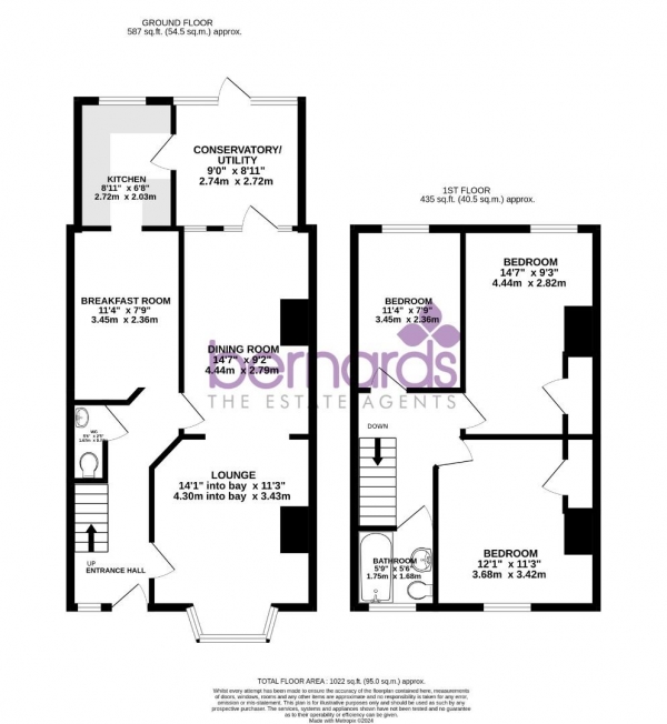 Floor Plan Image for 3 Bedroom Terraced House for Sale in Posbrooke Road, Southsea