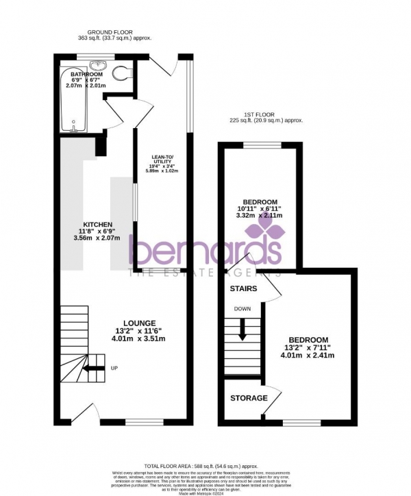 Floor Plan Image for 2 Bedroom End of Terrace House for Sale in Tokar Street, Southsea