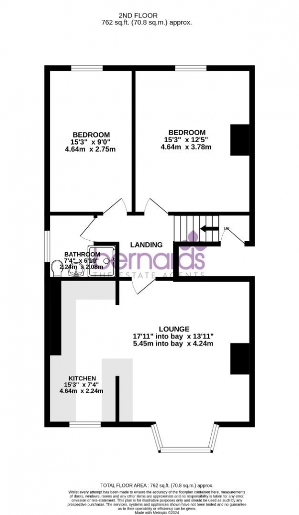 Floor Plan Image for 2 Bedroom Flat for Sale in Lennox Road South, Southsea