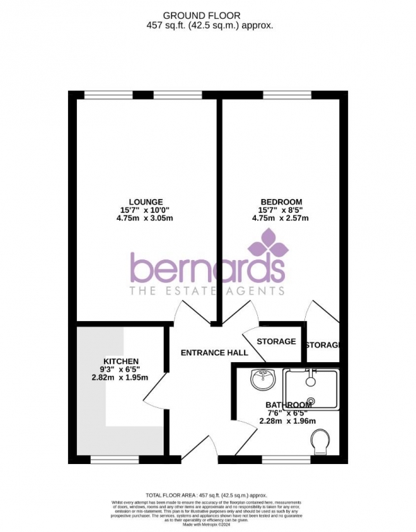 Floor Plan Image for 1 Bedroom Flat for Sale in Lawrence Road, Southsea