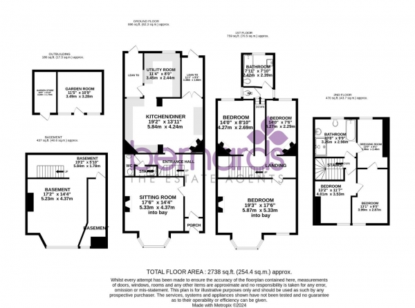 Floor Plan Image for 5 Bedroom Terraced House for Sale in St. Ronans Avenue, Southsea